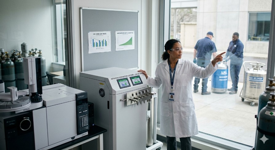 Nitrogen Generator ROI: Eliminating Liquid Gas Deliveries in Labs