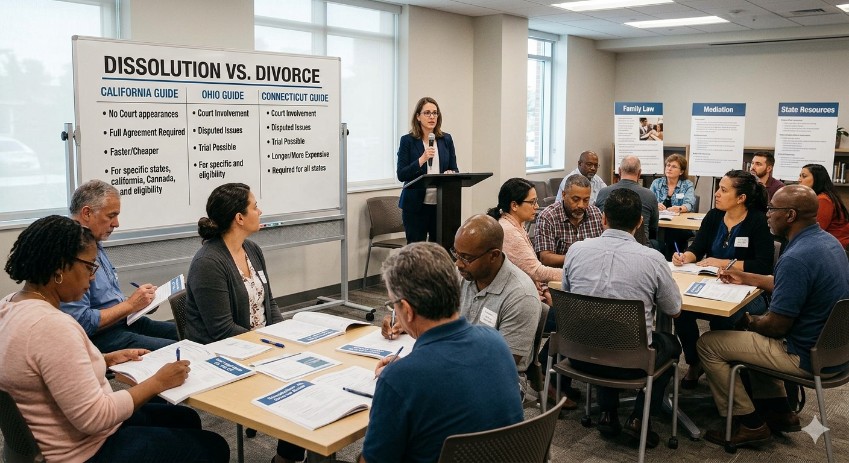Dissolution vs. Divorce: A Guide for California, Ohio & Connecticut